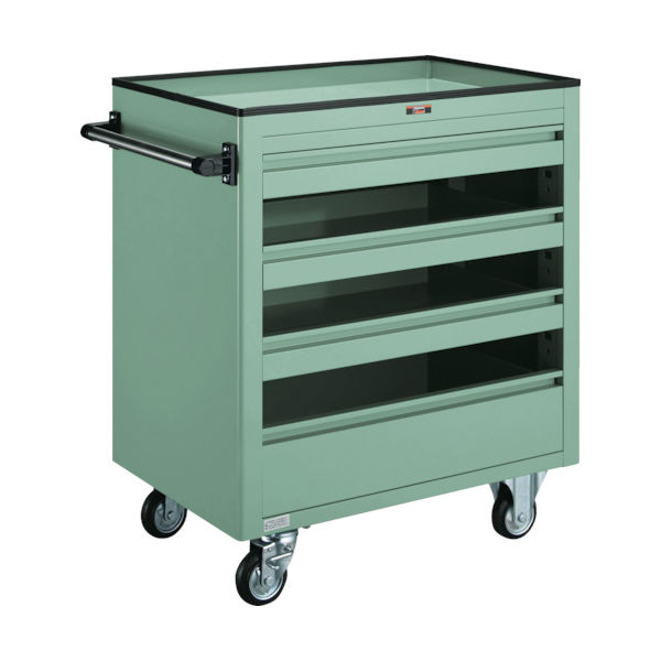 トラスコ中山 TRUSCO BM2型キャビネットワゴン 750X500XH880 浅3深1 BM2-S3L1 1台 501-4468（直送品）