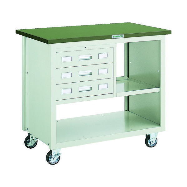 トラスコ中山 TRUSCO VD型引出付大型ツールワゴン 1010X600XH880 ネオグレー VD-204 NG 1台 512-3381（直送品）