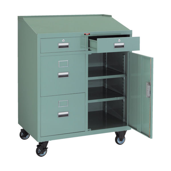 トラスコ中山 TRUSCO ワークデスク 900X600XH1100 キャスター付 TY-3520C 1台 301-2476（直送品）