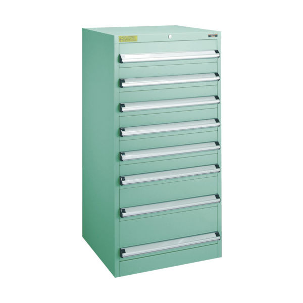 トラスコ中山 TRUSCO VE6S型中量キャビネット 600X550XH1200 引出8段 VE6S-1203 1台(1個)（直送品）