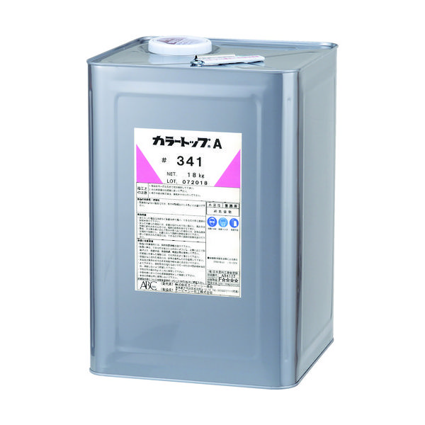 エービーシー商会 ABC カラートップA #341(グレー) DAH419HZT 1缶 456-6211（直送品）