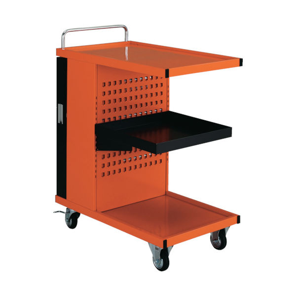 トラスコ中山 TRUSCO パンチングパネル付ツールワゴン 507X830XH1050 TVD-300R 1台 286-9233（直送品）