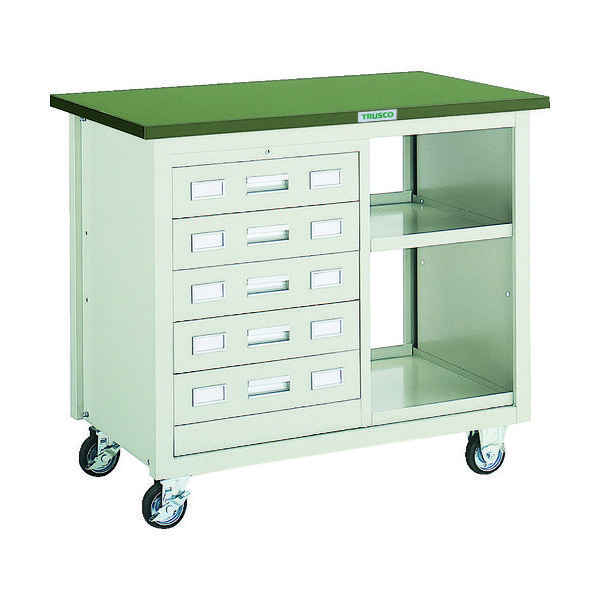 トラスコ中山 TRUSCO VD型引出付大型ツールワゴン 1010X600XH880 ネオグレー VD-205 NG 1台 512-3402（直送品）