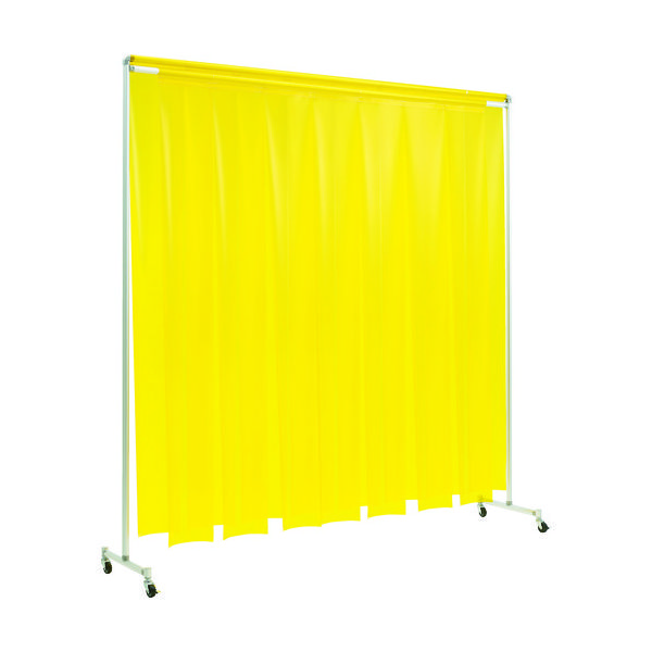 吉野 クグレール 遮光用衝立のれん型2×2 キャスター付イエロー YS-22SC-KG-Y 1台 768-4941（直送品）
