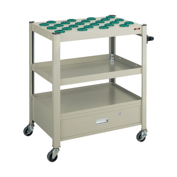 トラスコ中山 TRUSCO TCW型ツーリングワゴン #40X24個 引出し付 ネオグレー TCW-T402DA NG 1台（直送品）