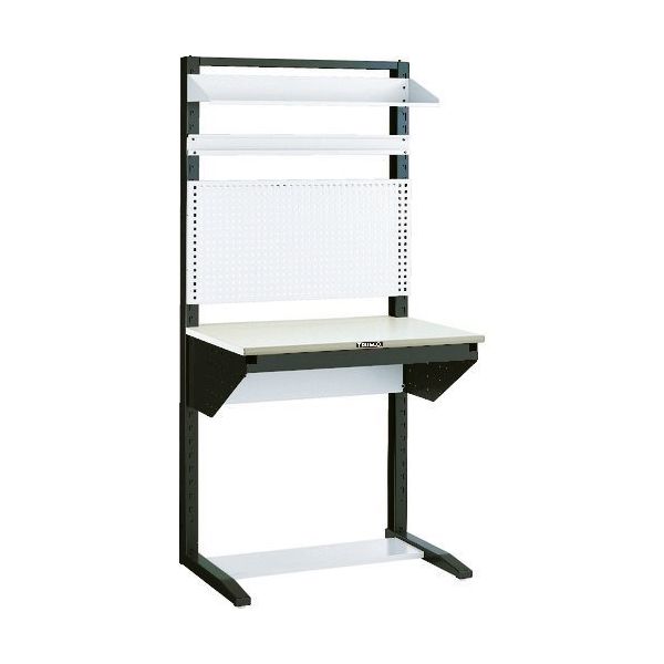 トラスコ中山 TRUSCO ライン作業台 片面 パネル・棚板型 W1200 ULRT-1200B 1台 285-1342（直送品）