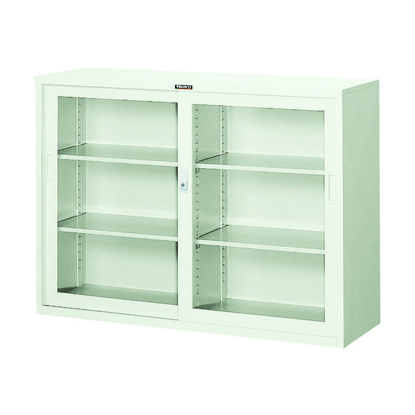 トラスコ中山 TRUSCO スタンダード書庫(D400) ガラス引違 1200XH880 N304G 1台 507-0261（直送品）