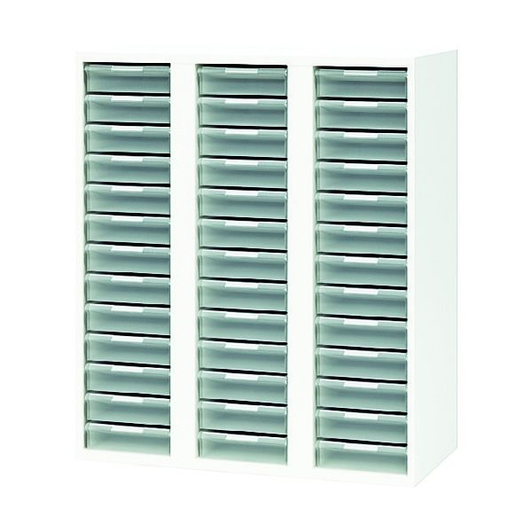 ナイキ 収納庫 CW型 トレー書庫 深型・A4用 W899×D450×H1050 CW-0911ALL-W 1台 791-9948（直送品）