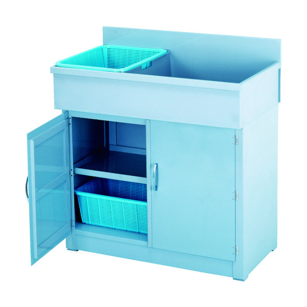 新光化成 新光 塩ビ流し台 (2槽シンク) SN-120W 1台 460-0011（直送品）