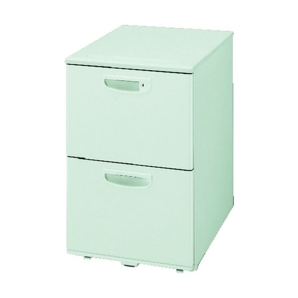 NAIKI ワゴン(ストッパー付2段) NED型/天板:ウォームホワイト/W395×D600×H611 NED046SYC-AWH 1台（直送品）