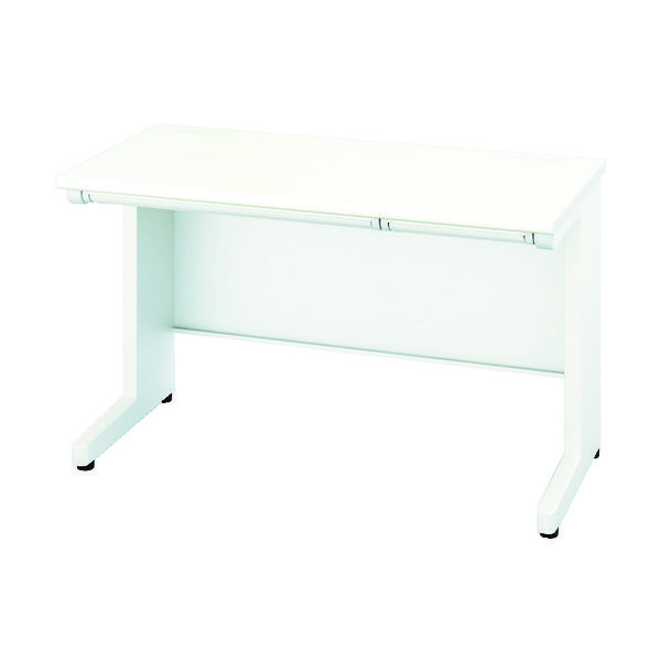 NAIKI 平デスク XEHH型/天板:ホワイト 本体:クリアーホワイト/W1400×D700×H720 XEHH147F-WH（直送品）