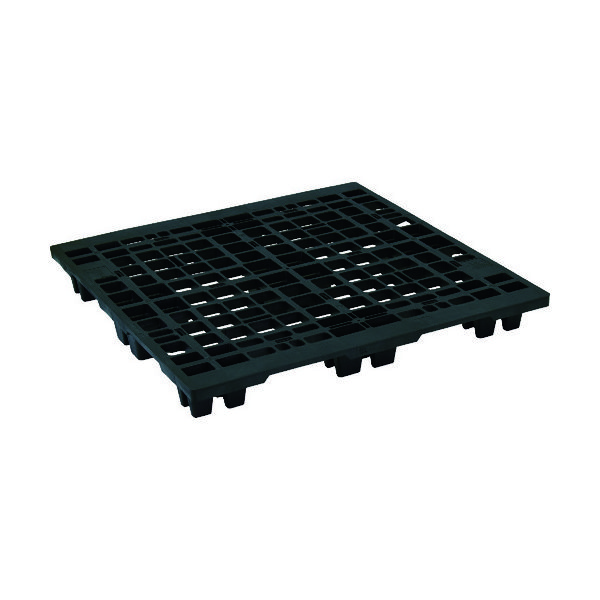 日本プラパレット NPC 輸出梱包用プラスチックパレットEXー1111 ネスティングスキッド 黒 EX-1111-BK 1枚（直送品）