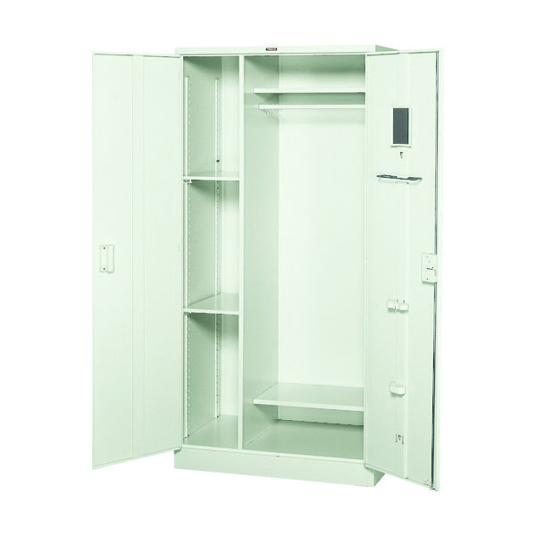 トラスコ中山 TRUSCO 両開多人数用ロッカー 880X515XH1790 鍵付 DNL603W 1台 520-8467（直送品）