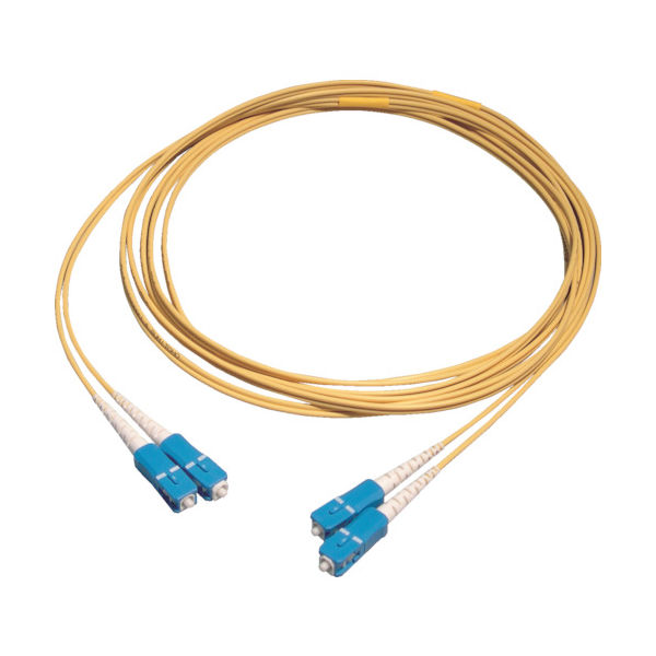 住友電工 両端SCコネクタ付SM(PAPB)メガネコード コード色:黄 長さ10m 外径1.7mm エコ仕様 2-SC-SC-SM-10（直送品）