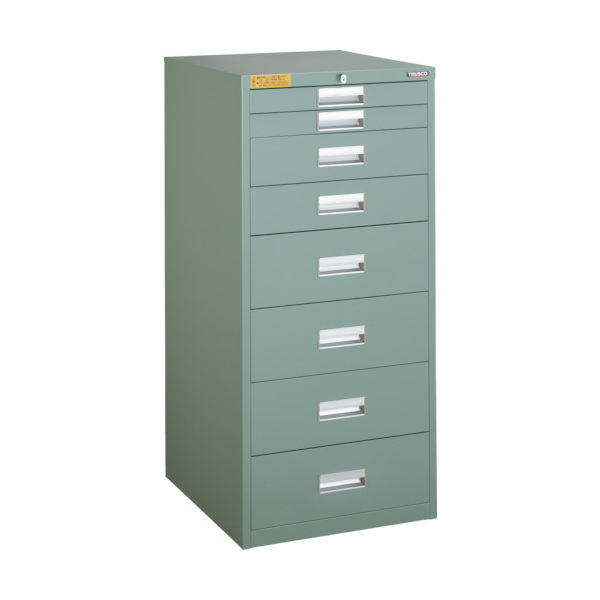 トラスコ中山 TRUSCO LVE型キャビネット 500X550XH1100 引出8段 LVE-1105 1台(1個) 252-3744（直送品）