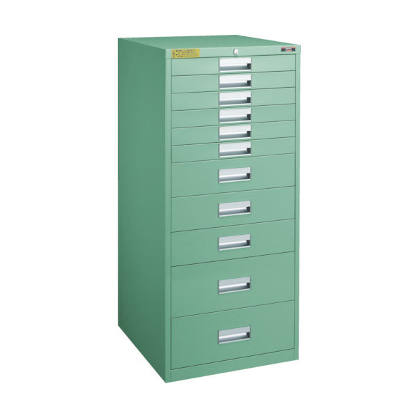 トラスコ中山 TRUSCO LVE型キャビネット 500X550XH1100 引出11段 LVE-1106 1台(1個) 252-3752（直送品）