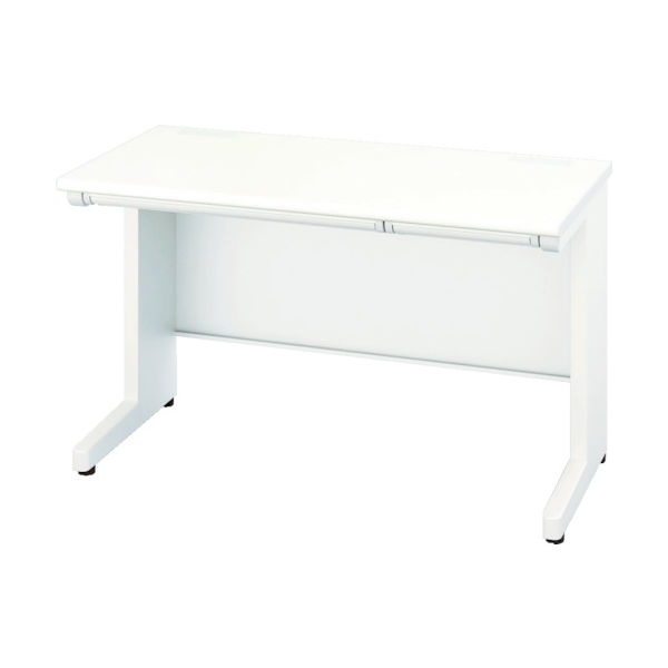 NAIKI 平デスク XEHH型/天板:ホワイト 本体:クリアーホワイト/W1200×D700×H720 XEHH127F-WH（直送品）