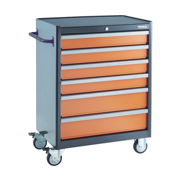 トラスコ中山 TRUSCO ローラーキャビネット 引出4段 50X1 100X2 150X1 TFRC-121 1台 819-4919（直送品）