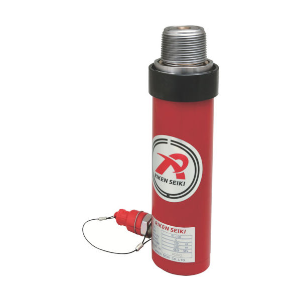 理研機器 RIKEN 単動式油圧シリンダー インチねじ ストローク255mm VCカプラ付 S1-255VC 1台 819-9897（直送品）