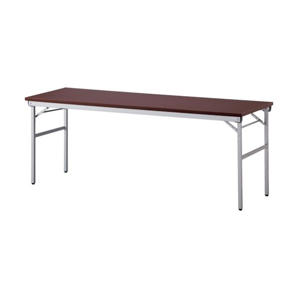 アイリスチトセ 折畳みテーブル ワイドタイプ 棚無 奥行600mm ローズ OTNK-1860-R 1台 829-1599（直送品）