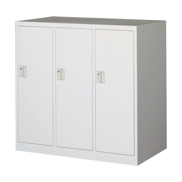 トラスコ中山 TRUSCO ミニロッカー 3連用 ホワイト MLK3-W 1台 454-0859（直送品）