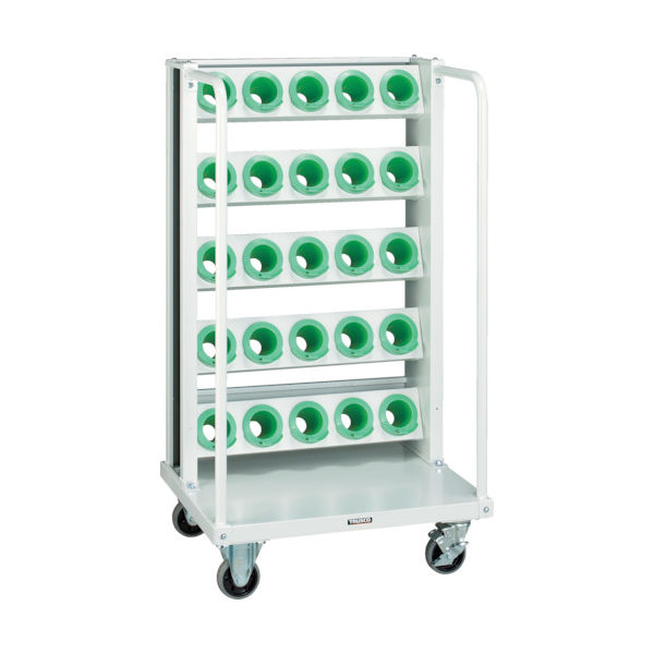 トラスコ中山 TRUSCO ツーリングワゴン BT・NT50兼用 25個収納 ロック付 ホワイト色 VTLW-55-AW 1台（直送品）