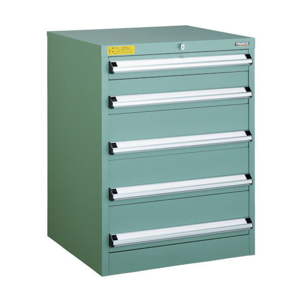 トラスコ中山 TRUSCO VE6S型中量キャビネット 600X550XH800 引出5段 VE6S-808 1台(1個) 479-0901（直送品）