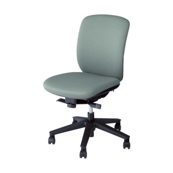 ナイキ NAIKI ワークチェアー ヴィアーレ VE型/背座:グレー/布張り/肘なし VE510F-GL 1脚 453-2520（直送品）