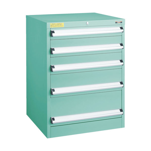 トラスコ中山 TRUSCO VE6S型中量キャビネット 600X550XH800 引出5段 VE6S-802 1台(1個) 479-0847（直送品）