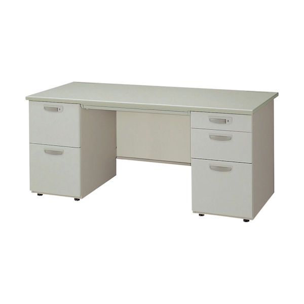 NAIKI 両袖デスク NED型/天板:ウォームホワイト 本体:ウォームホワイト/W1600×D700×H700 NED167BA-AWH（直送品）