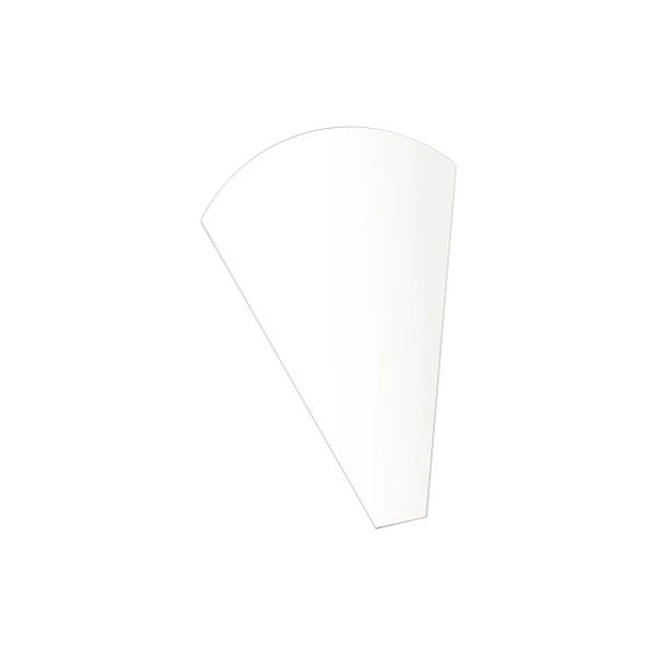愛宝 クレープ三角袋 白無地 H-22-1 1包：2000枚（100×20）（直送品）