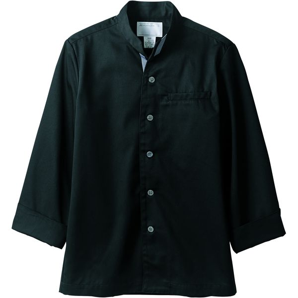 住商モンブラン コックジャケット 兼用 長袖 黒/グレー S 6-987 1枚（直送品）