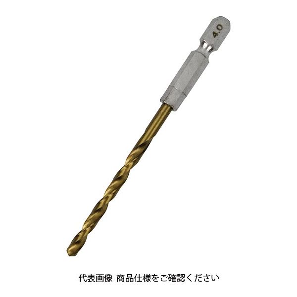 藤原産業 SK11 六角軸Tin鉄ドリル 普通 4.0mm 1セット(10個)（直送品）