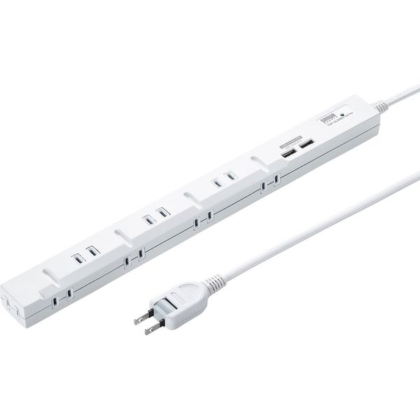 USB電源タップ 8個口 2mコード 楽天市場】電源タップ usb付き 8個AC口 1個usb-c 3個usb-a 延長