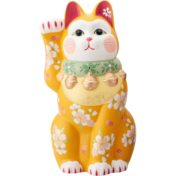 カネ三商店 雅招猫 大（黄） K3527（直送品）