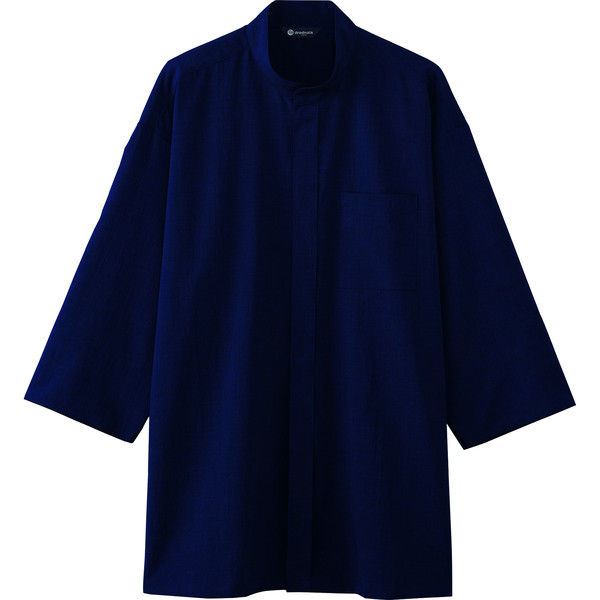 チトセ 鯉口シャツ（八分袖）[男女兼用] DN8500_C-5紺_S（取寄品）