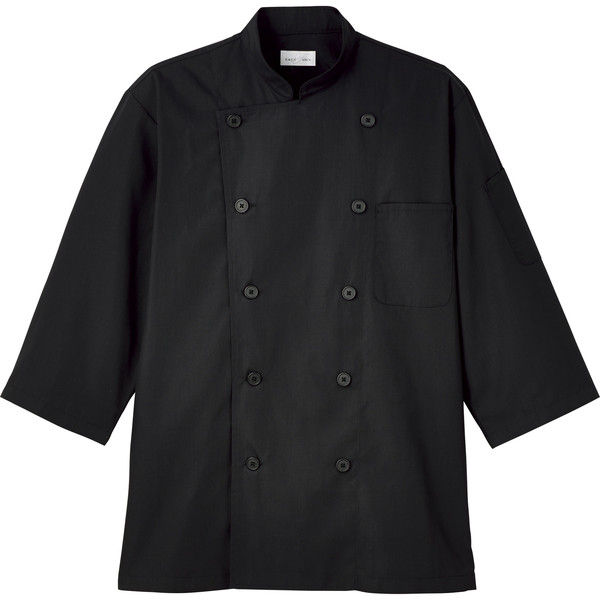 ボンマックス FACE MIX（フェイスミックス） ユニセックスコックシャツ ブラック 4L FB4552U-16-4L 1枚（直送品）