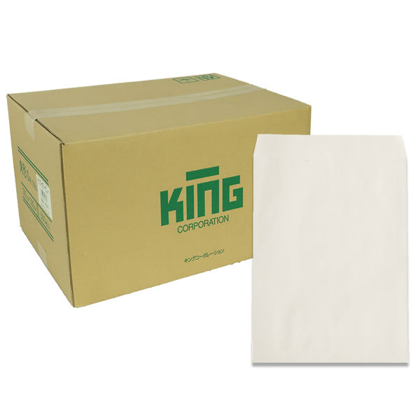 キングコーポレーション 角形0号 HIソフトカラーグレー 160004 1箱（500枚入）（直送品）