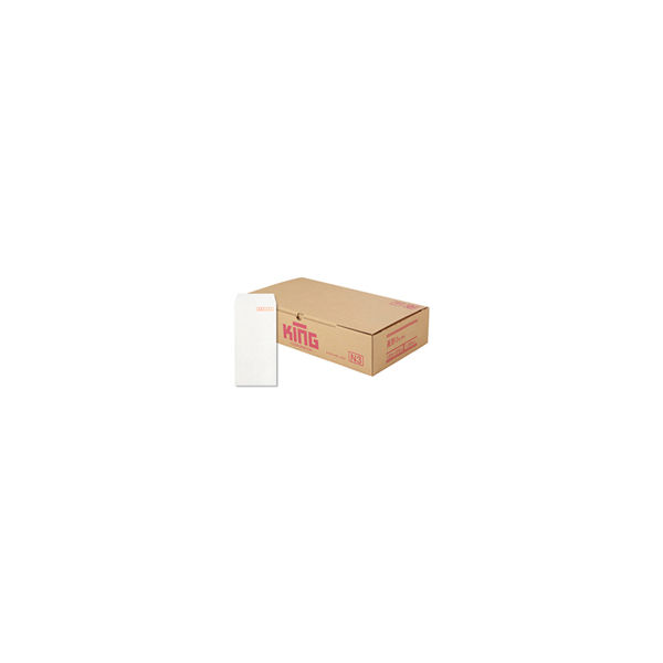キングコーポレーション 長形3号 HIソフトカラーホワイト 161307　1箱(1000枚入)（直送品）