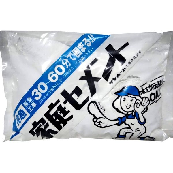 サンホーム工業 家庭セメント 特急 白色 1.3kg CTW1.3（直送品）