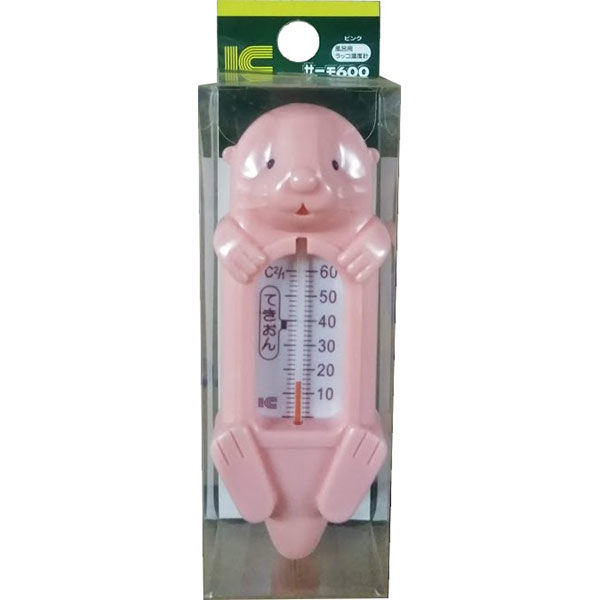 アイシー 風呂用ラッコ温度計 ピンク サーモ600（直送品）