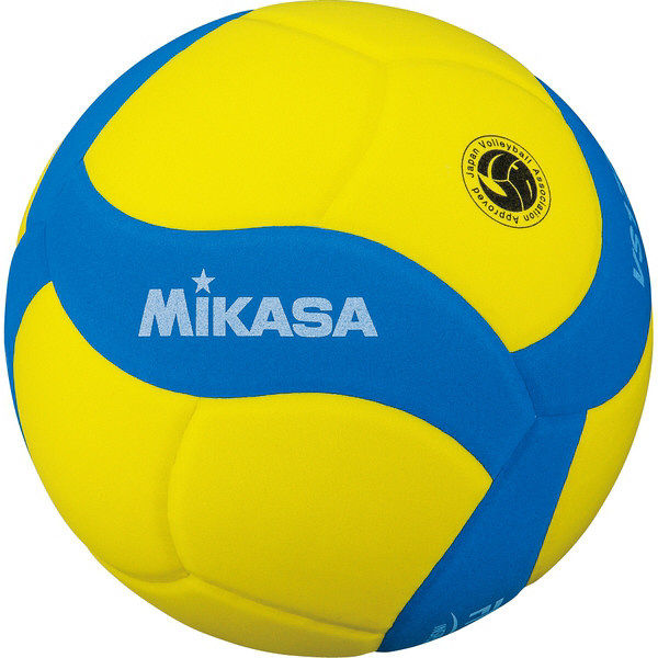 ミカサ】 スマイルバレーボール5号（重量約170g） FIVB（国際バレーボール連盟）素材:EVA、黄/青 VS170W-Y-BL 2個（直送品）  アスクル