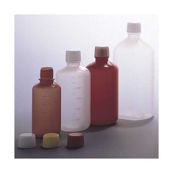 エムアイケミカル 投薬瓶広ボトル白（未滅菌） キャップ：赤 08-2941-0103（直送品）