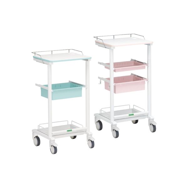 ケルン PCカート（固定式） ピンク 23-5471-0002（直送品）