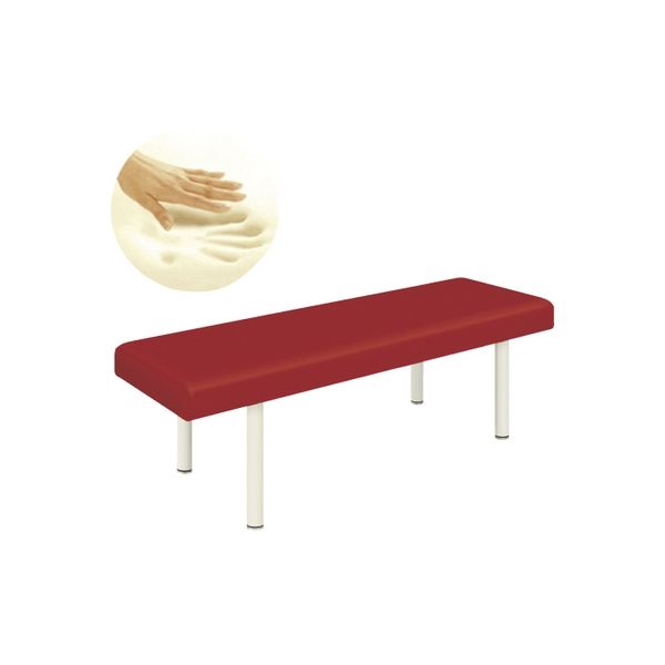 【軒先渡し】高田ベッド 診察台(DXスリーパー) ビニルレザーピンク 23-6915-0407 1台（直送品）