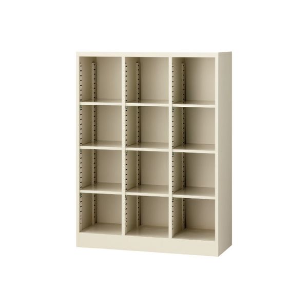 生興 オープン書庫（3列4段） 23-7962-01　マツヨシカタログ（直送品）