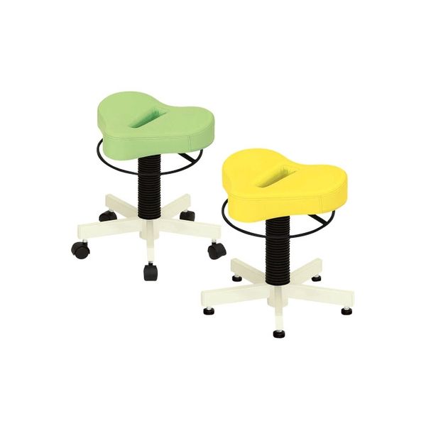 【軒先渡し】高田ベッド ドクターチェア(プロスツール) ビニルレザー抹茶 24-2244-0011 1台（直送品）