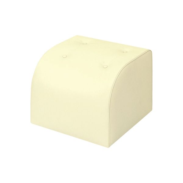 【軒先渡し】高田ベッド リクライニングチェア用オットマン ビニルレザークリーム 24-3229-0113 1台（直送品）
