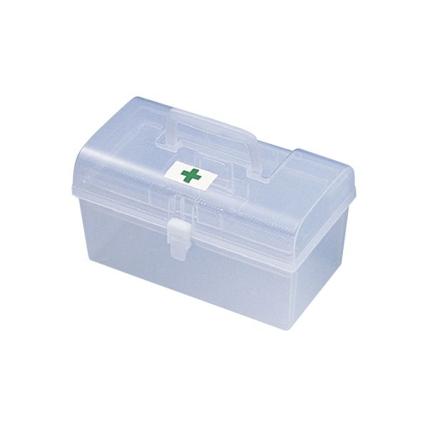 イマムラ 透明薬箱（L） 19-7285-03 1セット（10個）（直送品）