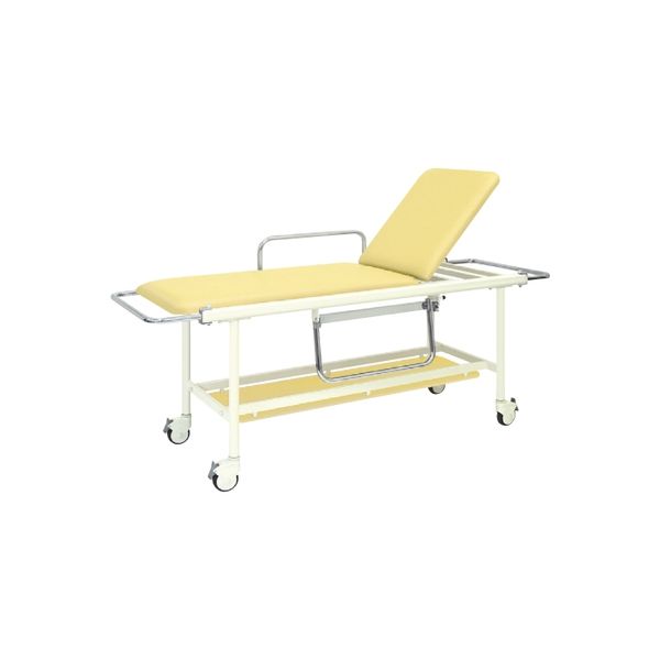 【軒先渡し】高田ベッド GSストレッチャー100 ビニルレザーイエロー 23-2288-0108 1台（直送品）